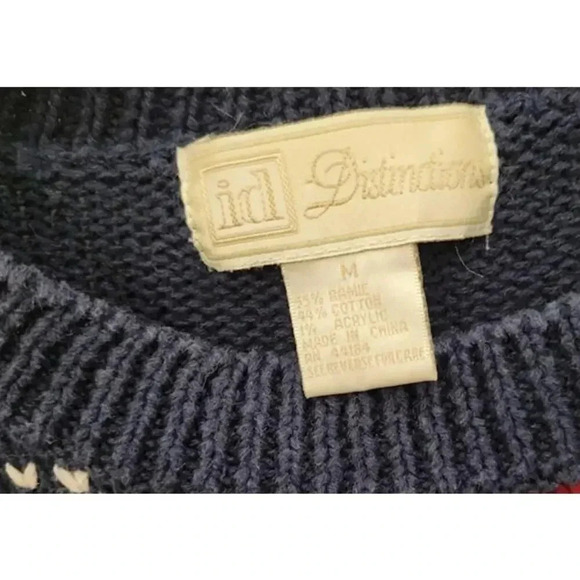 Vintage Christmas Tree Cotton Plaid Ugly Christmas Sweater - M 🎄 - Picture 3 of 3